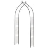 8FT Metal Garden Arch, Decorative Arbor Trellis for Climbing Plants, Wedding, Party, Event, Holiday, Black
