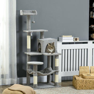 Tall Cat Tree for Indoor Cats, 56