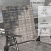 Outdoor 4 Pieces Patio Furniture Set, Garden Set with Two Foldable Armchairs, a Loveseat & Glass Top Table