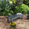 Outdoor Garden Bench, Backless Patio Fir Wood Stool, Armless Loveseat, 43.25