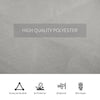 Gazebo Curtains, 10' x 10' Universal Replacement Privacy Curtain, 4-Panels Sidewall with Hooks/C-Rings, Light Grey