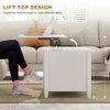Lift Top Coffee Table, Modern Center Table with Storage Shelves and Hidden Compartment for Living Room, 41