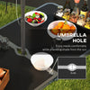 Folding Picnic Table Camping Table and Chairs Use for BBQ Picnic Garden Parties 47.2