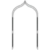 8.7FT Garden Arch Trellis, Outdoor Wedding Arbor for Ceremony with Scrollwork Design for Climbing Roses, Vines and Plants