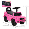 Compatible Baby Toddler Push Car Foot-to-Floor Ride-On Wheel Mercedes-Benz G350 Licensed Pink