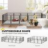 16 Panels Dog Playpen with Straps, Portable & DIY, for Small Dogs, for Yard, RV, Camping, Garden, 24