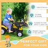 Ride on Tractor for Kids, Pedal Construction Car with Front Loader Digger for 3 Year Old, Yellow