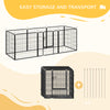 8 Panel Pet Playpen Play Yard Fence Home DIY Heavy-Duty Metal Foldable Indoor Outdoor 31.5