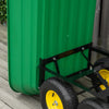 Garden Dump Cart Heavy Duty 440lbs Wagon with Steel Frame and 12