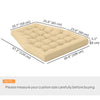 Outdoor Swing Cushion, Tufted Patio Cushion Replacement for Garden Chair Egg Chair, Indoor Outdoor Seat Cushion, Beige