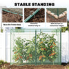 6.5 x 3.3ft Crop Cage, Garden Plant Protector with Single Zippered Door, Storage Bag and Ground Stakes, Green