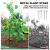 6' x 3' x 1' Large Outdoor Planter Box, Galvanized Raised Garden Bed with Metal Plant Stake, Silver, Green