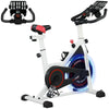 Soozier Adjustable Upright Stationary Exercise Bike w/ LCD Display, Indoor Cycling Bike for Home w/ Adjustable Resistance
