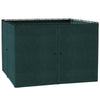 Gazebo Curtains, 10' x 10' Universal Replacement Privacy Curtain, 4-Panels Sidewall with Hooks/C-Rings, Slate Grey