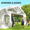 Heavy Duty Party Tent, 20' x 40' Large Sun Shade Canopy Tent for Parties, Wedding, Events, BBQ Grill, White