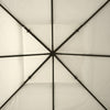 Square2-Tier Gazebo Canopy Replacement Top Cover Water-resistant UV Protected Shade Protection (Cream White)