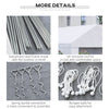 16.5' x 13' Outdoor Tents for Parties, Event Tent with Sides, 4 Windows and 2 Doors, White