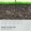 5 Pack Garden Fencing for Yard, Decorative Fence Panels as Animal Barrier and Flower Edging, Swirls Black
