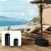 Fillable Umbrella Base, 20 inch Water Sand Filled Umbrella Stand, Fit 1.5