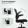 Ergonomic Mesh Office Chair with 4D Lumbar Support, Swivel Desk Chair with Flip-up Armrests, Tilt Function, Grey