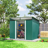 6' x 8.5' Outdoor Metal Garden Shed Utility Tool Storage Steel Backyard House