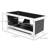 Nesting Boxes for Chickens, Chicken Coop Accessories with Asphalt Roof for Indoor Outdoor Use, Up to 2 Hens