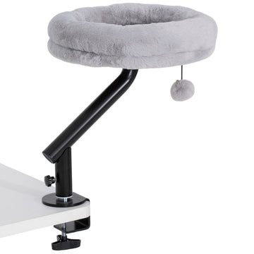 Cat Desk Bed 360° Rotatable Adjustable Height for Home Office Work Window