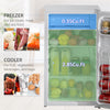 Compact Refrigerator, Mini Fridge with Freezer, Adjustable Shelf, Mechanical Thermostat and Reversible Door