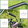 Garden Hose Reel Cart, Portable Hose Organizer with Hose Guide System, 4 Wheels & Storage Basket for Yard, Garden, Farm