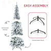 5ft Pencil Christmas Trees, Skinny Artificial Christmas Tree for Xmas Holiday Decor, Deep, Green