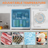 1.1 Cu. Ft. Mini Freezer, Compact Upright Freezer with Reversible Door, Removable Shelf, Adjustable Temperature, White