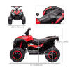 Kids 4 Wheeler Quad with Music, Headlights, High & Low Speed, Kids ATV for 3-5 Years Old Boys & Girl, White