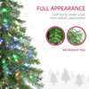 6' Artificial Christmas Tree with Warm White or Colourful LED Lights, Pencil Shape, Steel Base