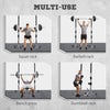Soozier 2-Piece Barbell Rack, 53.5