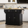 Kitchen Island with Storage Rolling Kitchen Serving Cart with Rubber Wood Top Towel Rack Storage Drawer Cabinet