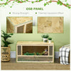 Wooden Reptile Terrarium with Sliding Door for Chameleon, Lizard, Snake, Frog, Turtle, 31.5