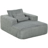 Sofa Bed, Sleeper Chair Bed with Pillow, Single, Grey