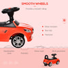 Kids Ride On Push Car, Foot-to-Floor Walking Sliding Toy Car for Toddler with Under Seat Storage, Music, Headlights Red