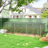 Galvanized Steel Crop Cage, Plant Protection Tent with Zippered Door, 12' x 4', Black