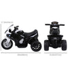 Kids Motorcycle, 6V Battery Powered Toddler Motorcycle with Headlight, Music, 3 Wheels Electric Motorcycle for Kids, Licensed BMW, Gift for Boys & Girls -Black