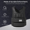 Soozier 22lbs Weighted Vest, Adjustable Running Weight Vest with 38 Weight Bags, Black