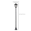 Solar Torch Lights Outdoor Garden Lighting 6 LED Water-Resist Auto On/Off 6 Hours