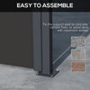 13' x 5' Retractable Side Awning, Outdoor Privacy Screen for Garden, Hot Tub, Balcony, Terrace, Pool, Black