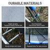 Soozier 12FT Trampoline Net Enclosure Trampolining Bounce Safety Accessories w/ 8 Poles Net Enclosure Only, Black