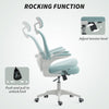 Office Chair, Mesh Computer Desk Chair with Adjustable Headrest, 4D Lumbar Support, Flip-up Arm, Light Green