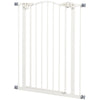Extra Tall Dog Gate with Door, Pressure Fit, Auto Close, Double Locking for Doorways Hallways Stairs, 29