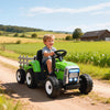 12V Kids Ride on Tractor with Trailer, Remote Control, Music Start up Sound and Horn, USB, LED Lights