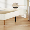 Queen Size Bed Frame with Adjustable Headboard Upholstered Platform Bed Frame with Wood Slat Support Noise Free