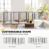 16 Panels Dog Playpen with Straps, Portable & DIY, for Large Dogs, for Yard, RV, Camping, Garden, 39