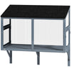 Catio Outdoor Cat Enclosure Expandable Wooden Cat House with 2 Doors for Window, 39.4